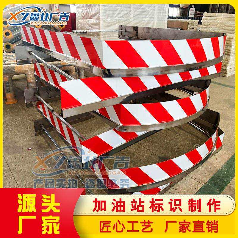 中石油加油岛加油机顶灯箱广告形象大立柱牌加油站灯箱制作厂家