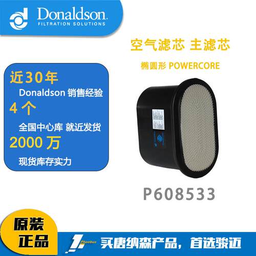 唐纳森蜂窝滤芯 发动机空滤 P608533 空气滤芯 主滤芯 椭圆形