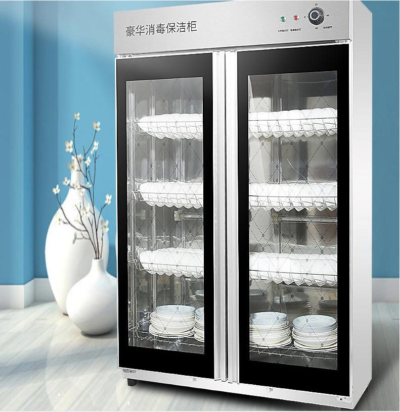 大型商用立式不锈钢碗筷消毒柜