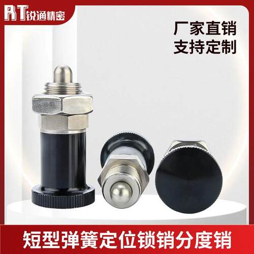 RT214PXRAN PXRKN PXSAN PXSKN 短型弹簧定位锁销旋钮柱塞分度销