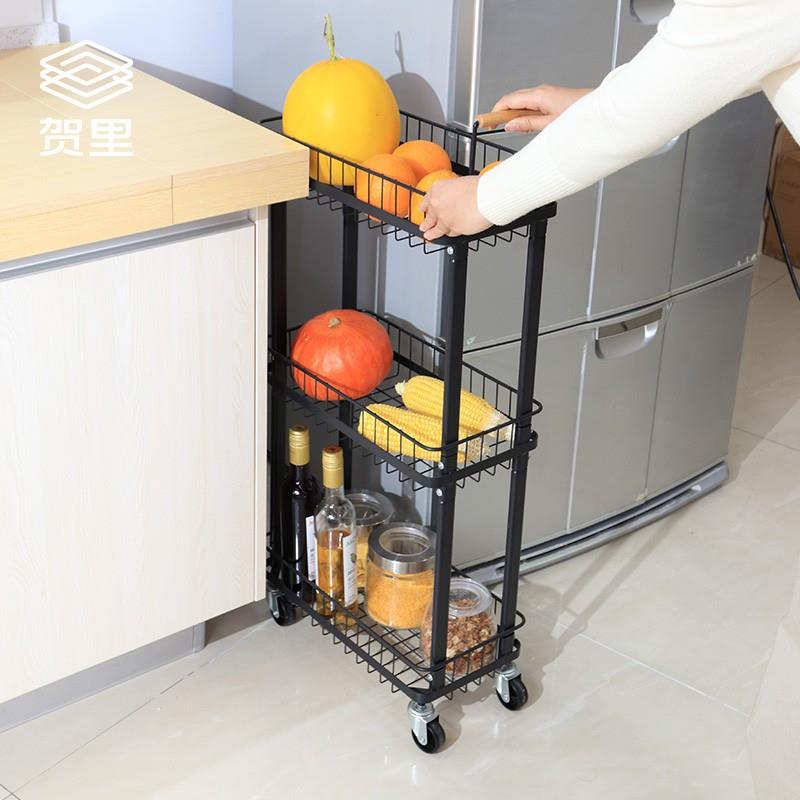 贺里厨房分层置物架台面橱柜内伸缩收纳架锅架桌面厨具调料架子