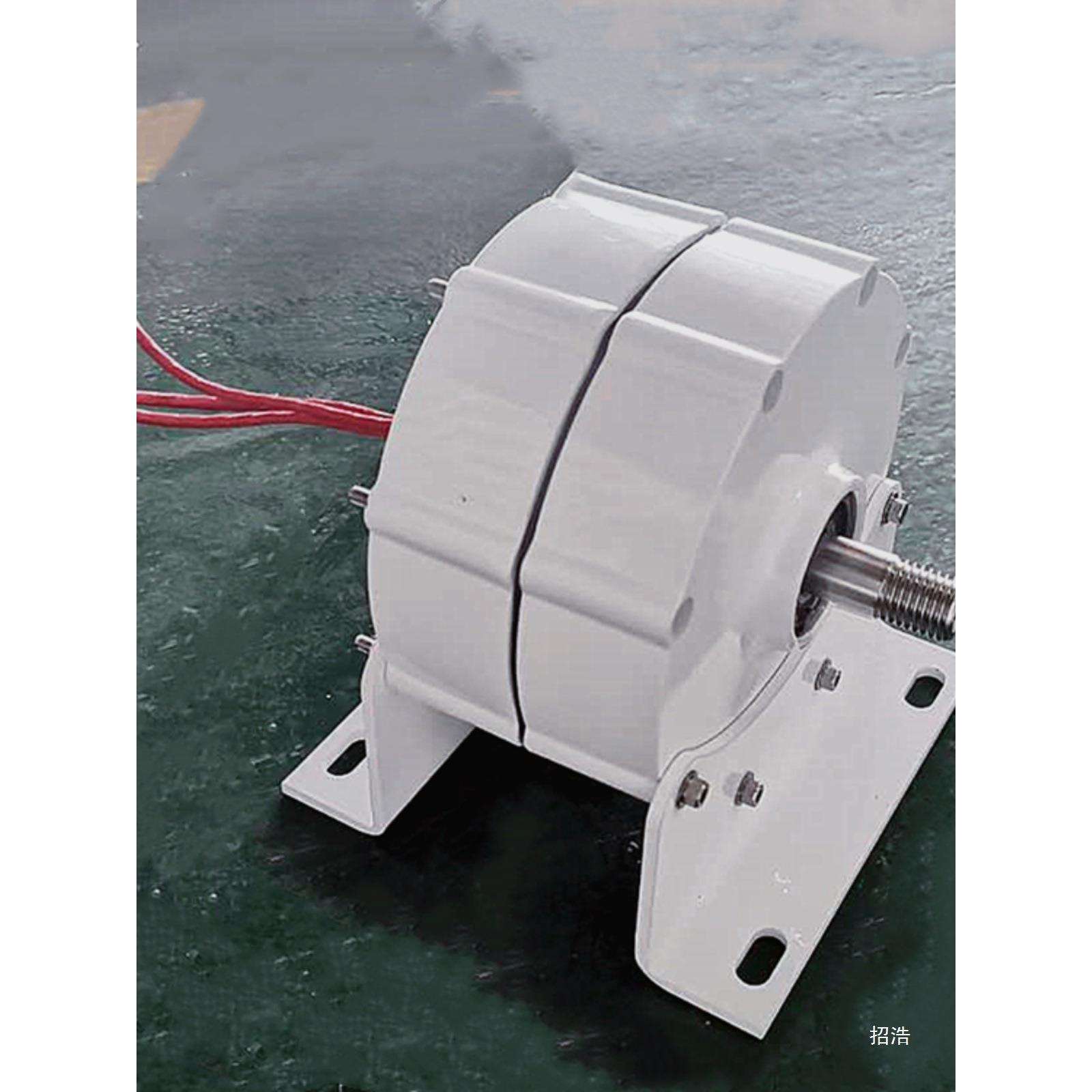 小型低速永磁发电机无刷直驱12v24v三相交流水力永磁220v实验使用