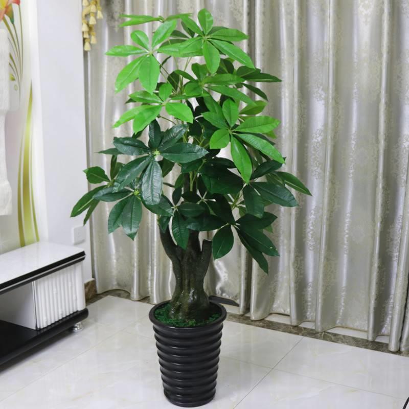 假树发财树仿真植物落地盆栽大型客厅盆景假花塑料花装饰仿真