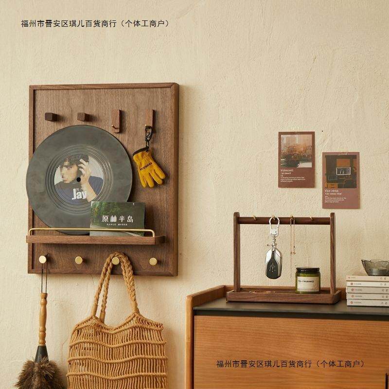 遮挡电表箱装饰画胡桃木网弱电箱盖板多媒体挂画实木电闸配电箱