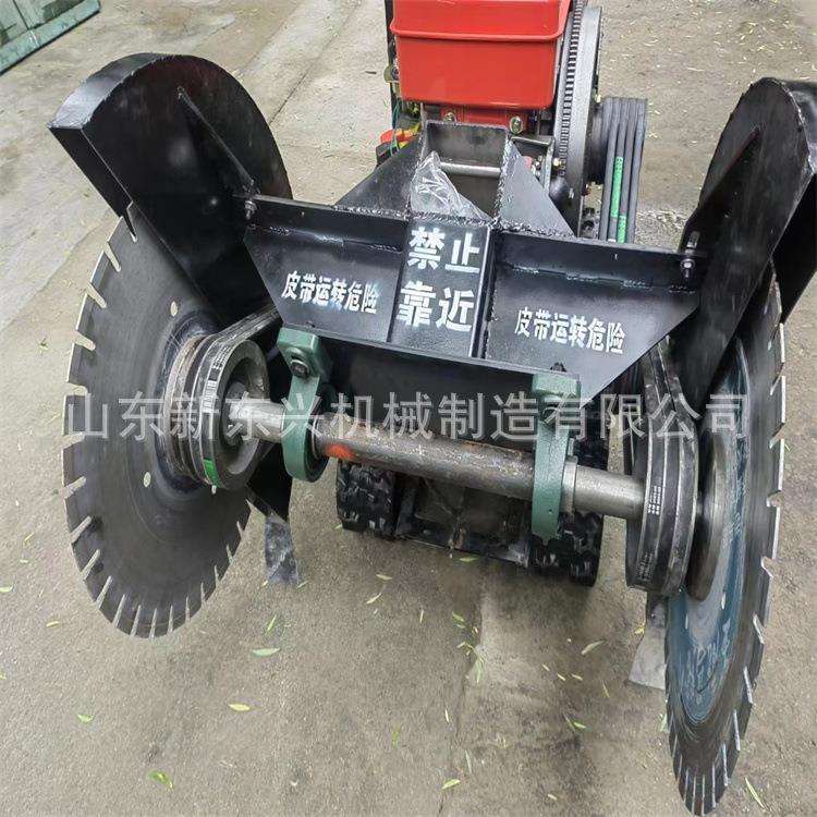 遥控履带线切割机切割深度50cm水泥路面切割机柴油马路切割机