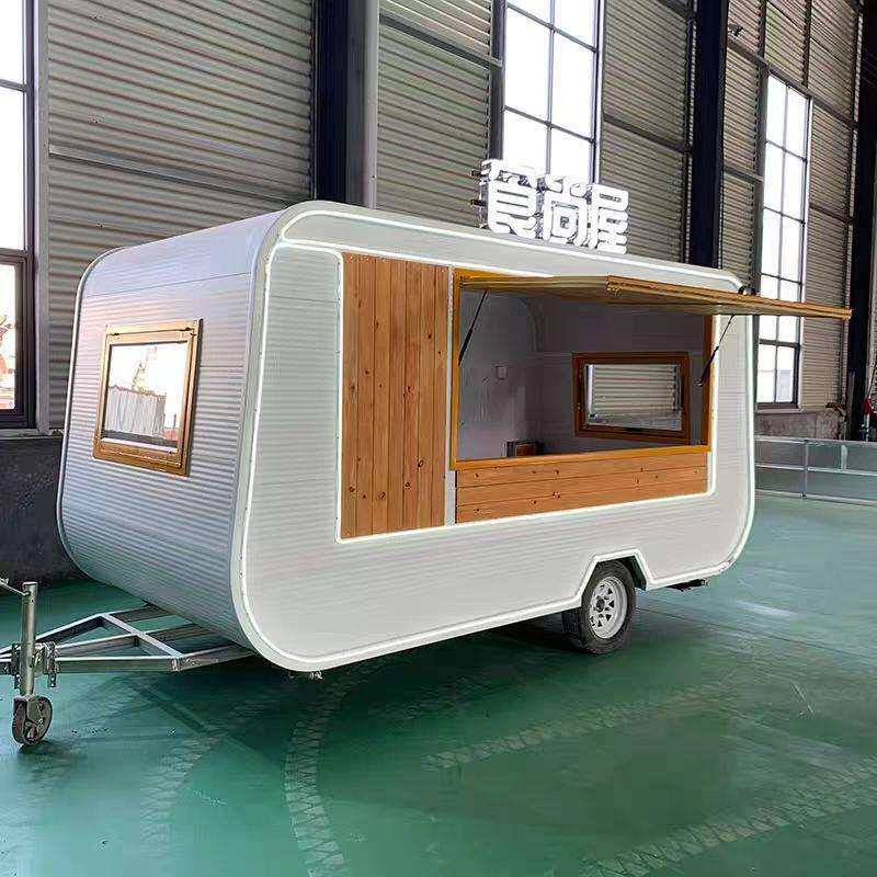 餐车简约网红移动餐车田园农场露营地打卡售货车商用多功能美食车