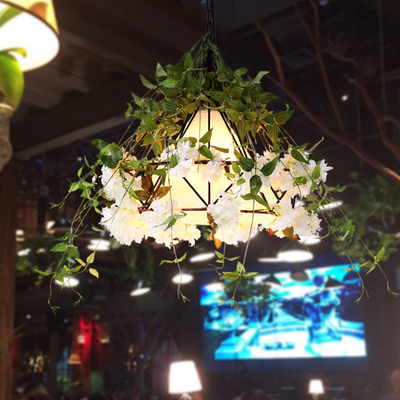 花草钻石现代音乐餐厅餐吧酒吧烤吧火锅店卡座吊灯个性吊灯