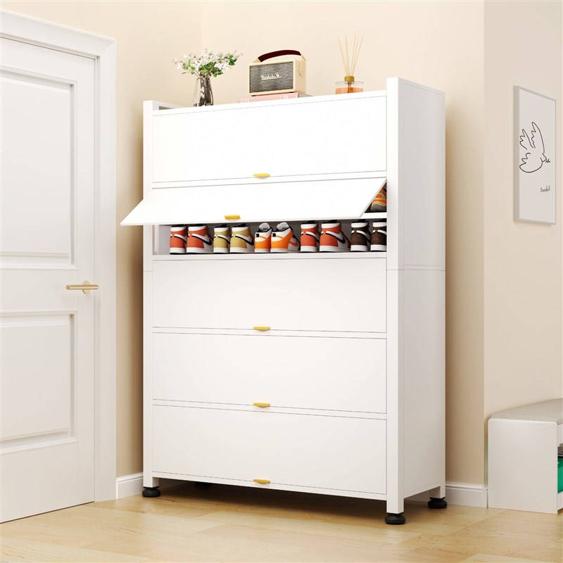 家用客厅钢制鞋柜大容量防尘鞋架室内入户门玄关柜走廊Z多层储藏