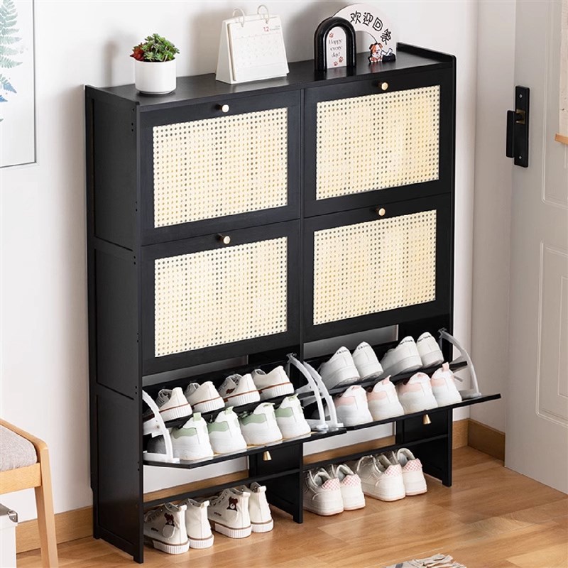 超薄鞋柜高款立式入户p柜一体家门口鞋架子多层带门简易鞋架收纳
