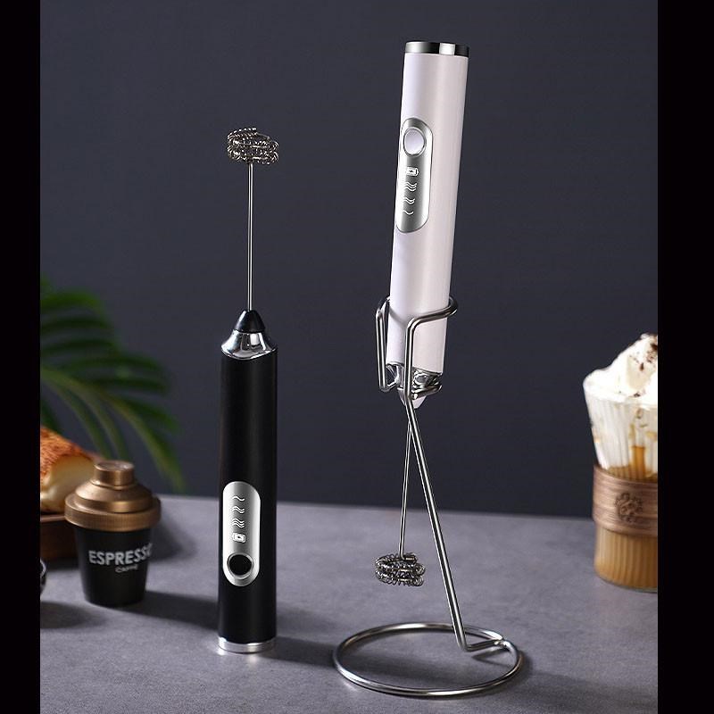 奶泡器手持电动打奶器搅拌器打泡器电动打K蛋器家用小型带支架奶