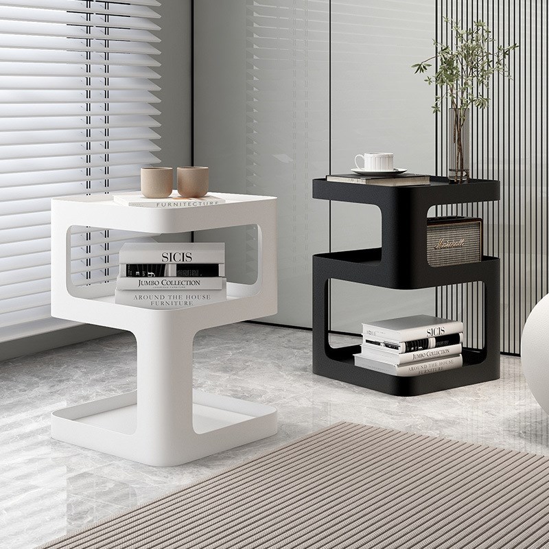 轻奢客厅移动沙发边几卧室床头边柜F小桌子现代简约铁艺创意小茶