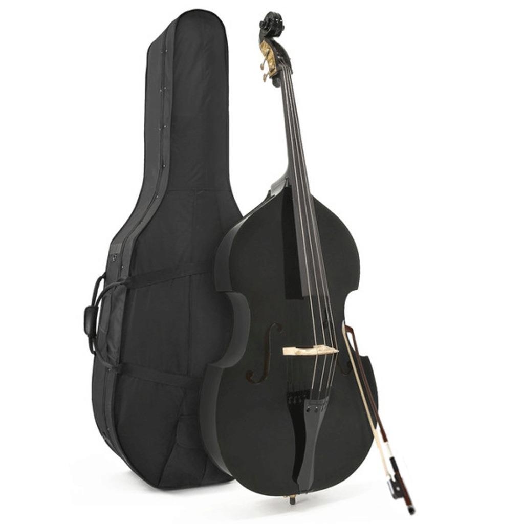 NAOMI 练习厂家直销 成人黑色低音提琴贝司 Double Bass 带盒