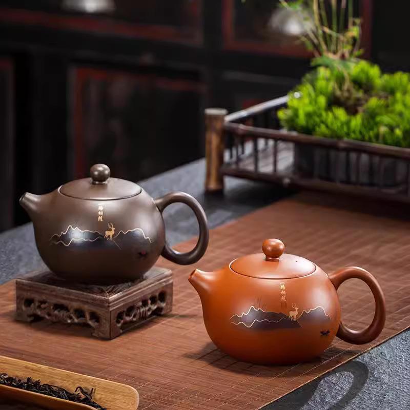 原矿紫砂壶大容量朱泥紫泥西施壶家用泡茶壶茶具单壶400-450毫升