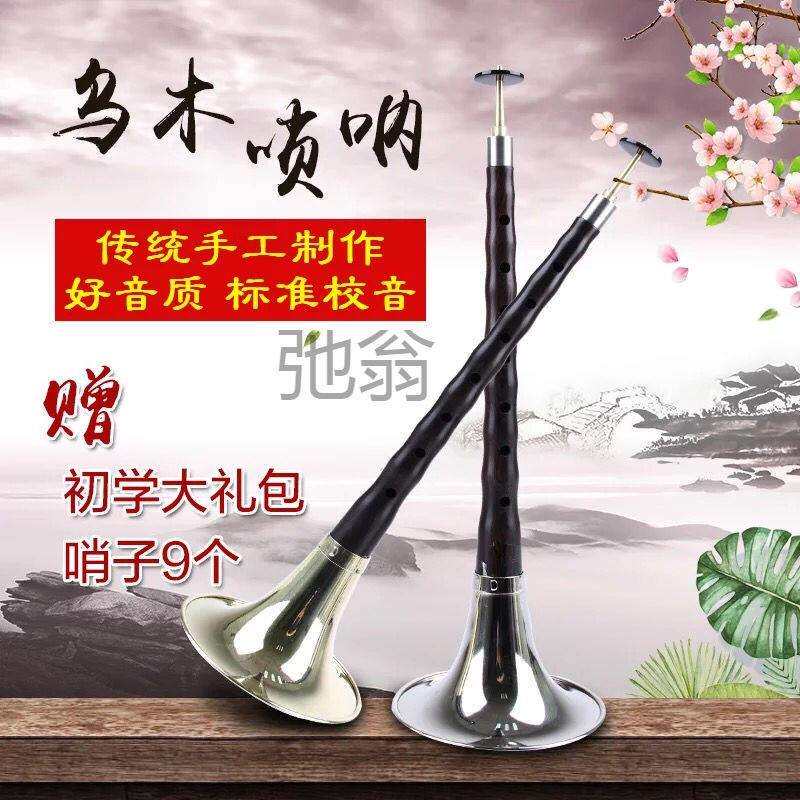 有专业乌木唢呐调调降调唢呐乐器成人初学唢呐全套唢呐大中小