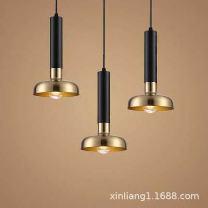 北欧现代吧台餐厅吊灯服装店led简约创意单头床头卧室轻奢小吊灯