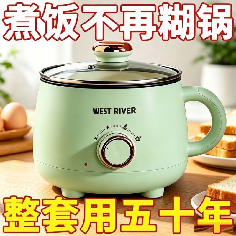 德国电煮锅家用学生宿舍锅多功能一体小型电锅煮饭炒菜锅电热火锅