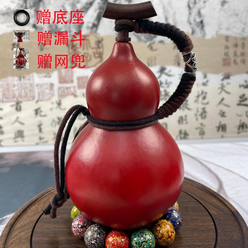 酒壶大漆葫芦水壶非遗随身天然仿古可装摆件热水古风神话防渗悟空