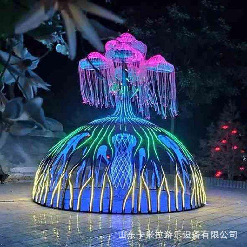 网红生命树感应光波鼓网红打卡景区游乐户外公园夜游亮化互动装置