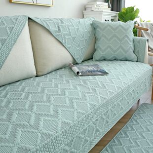 简约组合沙发布艺清新双面全棉实木水洗棉套绿韩式巾皮田园沙发垫