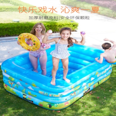 升级婴儿游泳池家l用超大号儿童充气加厚家庭宝宝可折叠小孩洗澡