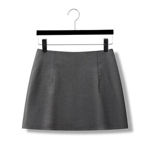 32CM深灰色西装A字半身裙高腰安全裤防走光包臀短裙2025夏季新款