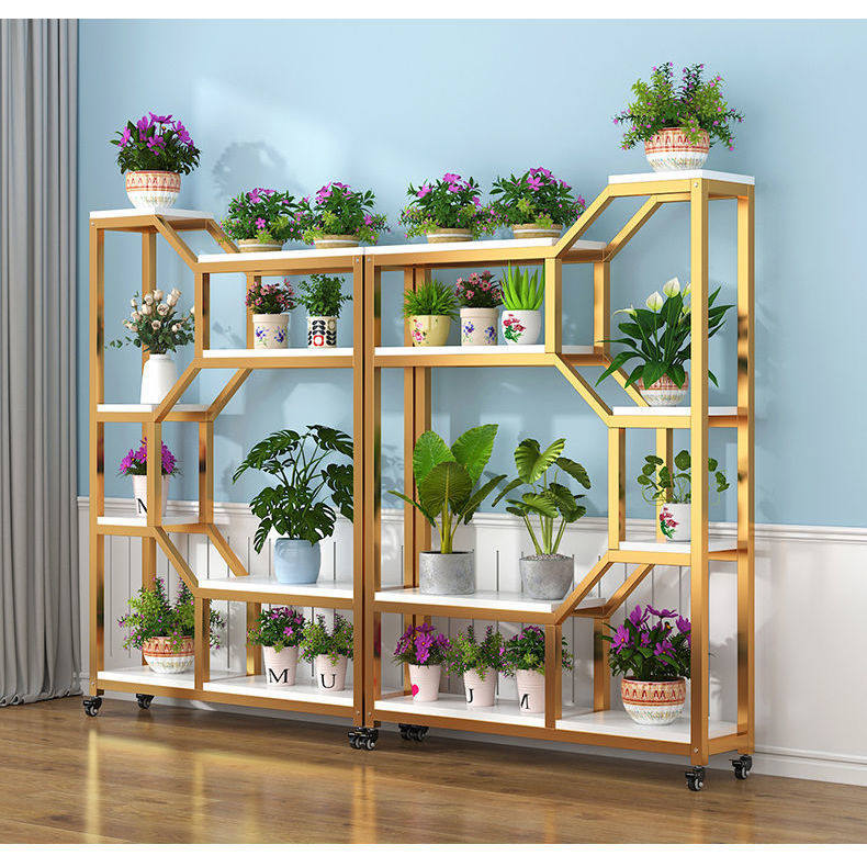 轻奢花架带轮子置物架阳台花盆架多肉室内客厅铁艺悬挂式花盆挂架,住宅家具,花架/花几,淘宝优惠券,粉丝福利购,淘宝优惠卷