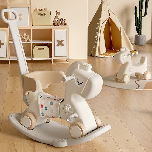 宝宝摇摇木马儿童摇摇马玩具摇马溜溜车二合一婴儿摇摇车家用防摔