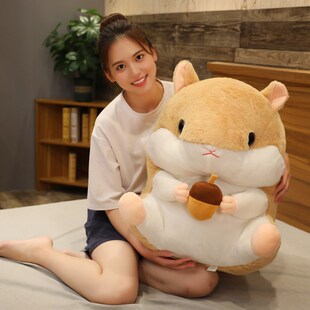 可爱仓鼠暖手抱枕娃娃公仔玩偶毛绒玩具大号插手捂床上睡觉布偶女