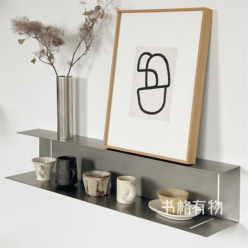 一字隔板墙上置物架不锈钢多层展示架客厅墙面装饰架自由组合书架,住宅家具,搁板/置物架/家用陈列架,淘宝优惠券,粉丝福利购,淘宝优惠卷