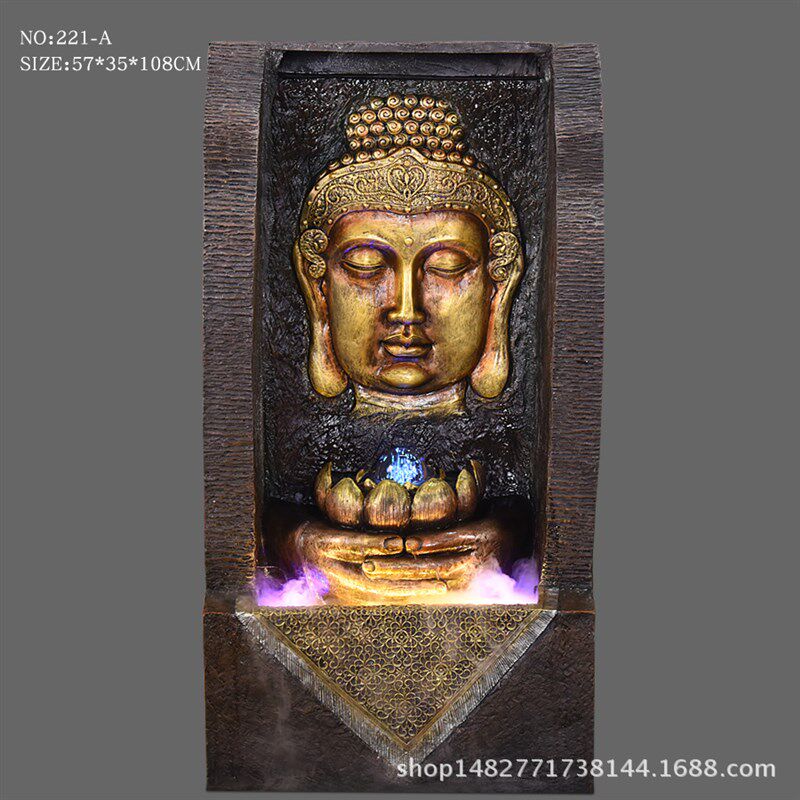 厂家树脂工艺品喷泉流水摆件加湿器客厅玄关别墅会所家居饰品