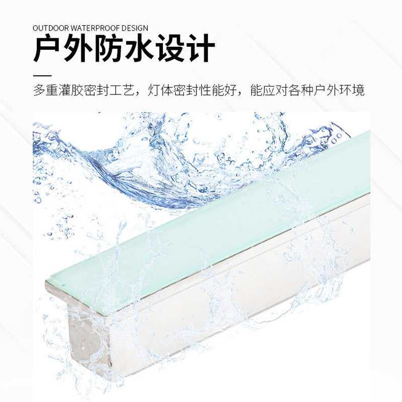 LED户外商场地砖灯 公园广场景观发光七彩地板 重力感应线条灯