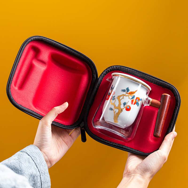 快客杯便携式小套装随身一壶二杯泡茶壶茶杯单人茶水分离旅行茶具