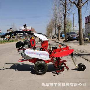 自走式田园管理机 电动开沟培土机 果园大棚小型开沟机