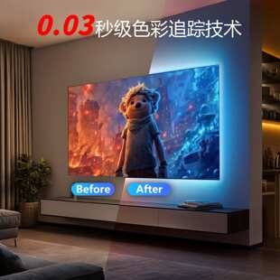 跨境led电视smd灯条tv背景灯带屏氛围灯同屏追光氛围幻彩跑马灯带