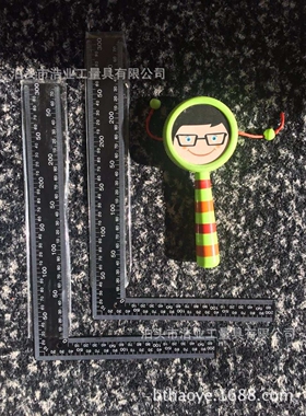 T型角尺 丁字尺 300x600黑色T型尺 24x12寸木工角尺 黑色不锈钢尺