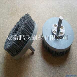 鹏飞刷业供应磨料丝毛刷辊 缠绕弹簧式磨料丝毛刷 磨料丝圆盘刷