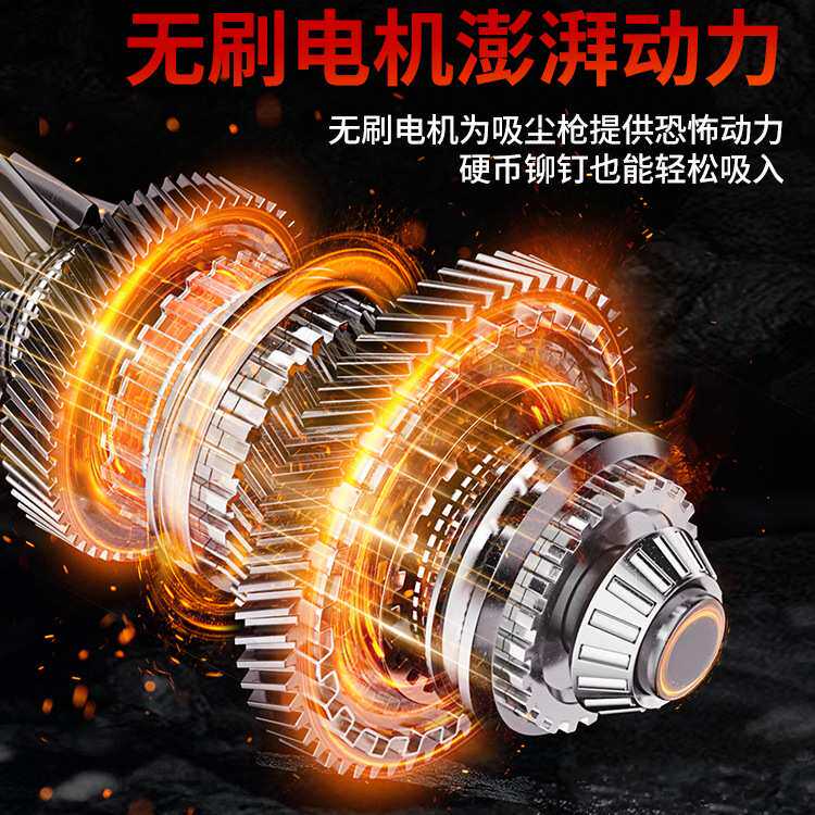 易驹车载吸尘器无线充电汽车家用车内小型手持式无刷大功率吸尘器