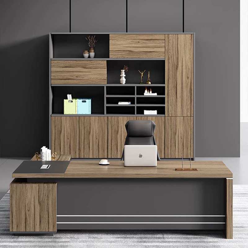 佛山办公桌椅组合简约现代总裁经理主管桌办公室家具大班台老板桌