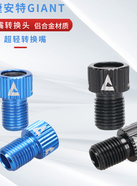 捷安特GIANT山地公路车法嘴转换美嘴气嘴头GRACE法嘴帽黑色气嘴帽