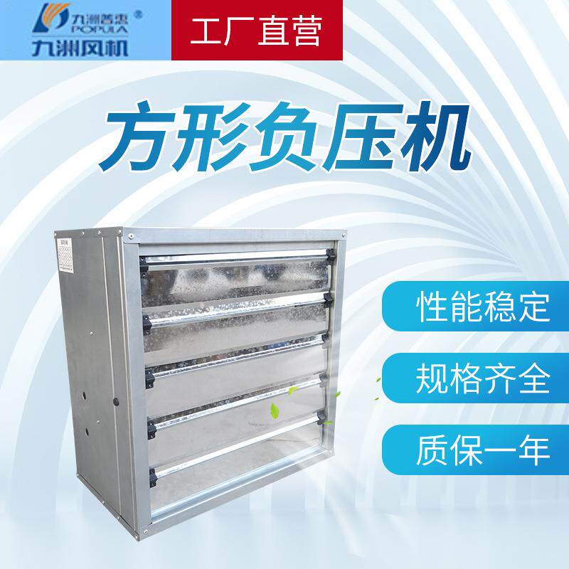 九洲普惠玻璃钢方形负压风机工用离心式低噪音排烟风机0.37-1.1KW