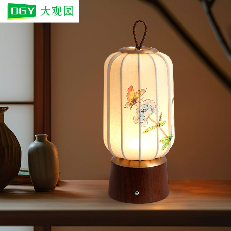 东方美学原创手绘灯国风中式小夜灯卧室床头灯氛围灯摆件礼物194L