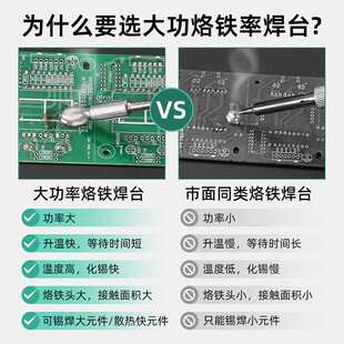 实力厂家BY450/C470烙铁焊台500W大功率新能源锂电池焊锡欧英美规