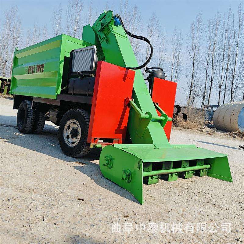铲地面牛屎水用运粪车养殖场圈养牛羊柴油铲粪机牧场大马力装粪机