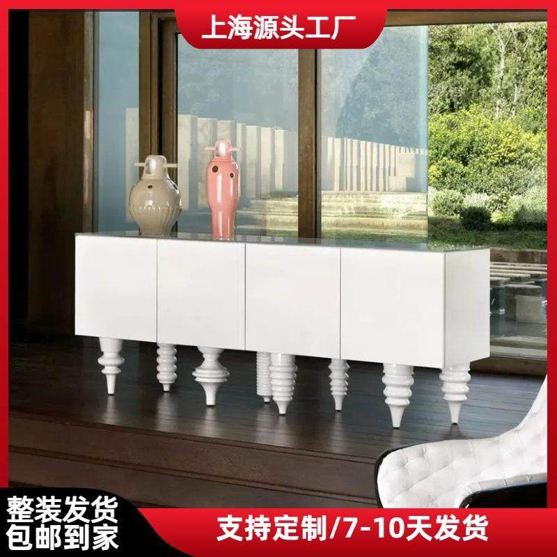 烤漆餐边柜现代简约酒柜碗柜厨房茶水柜置物架客厅靠墙家用储物柜