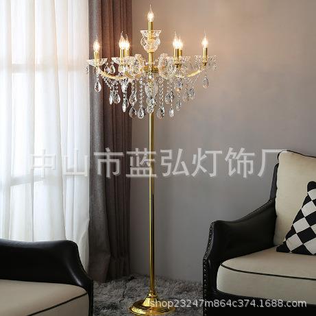 欧式客厅水晶落地灯高档走廊酒店宴会厅奢华灯落地台灯婚房卧室灯