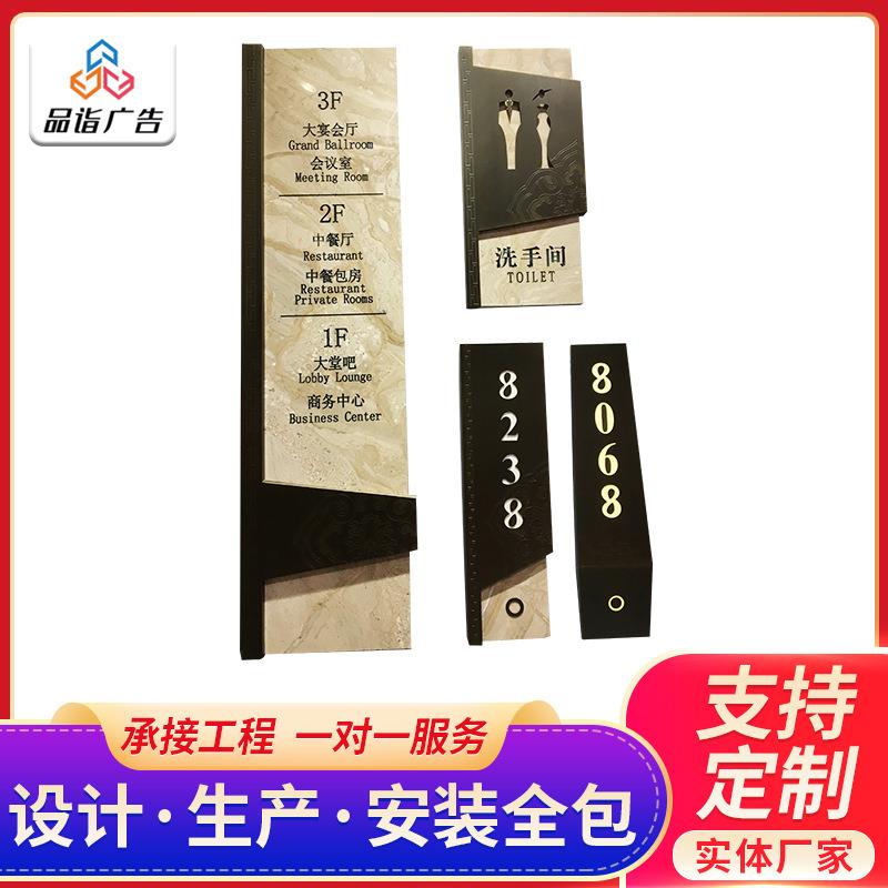 户外导向牌景区公园商场停车场指示牌不锈钢标识牌立式广告指示牌