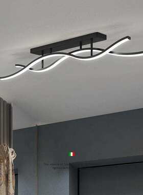 跨境轻奢创意极简长条走廊过道阳台吸顶灯简约现代LED餐厅灯