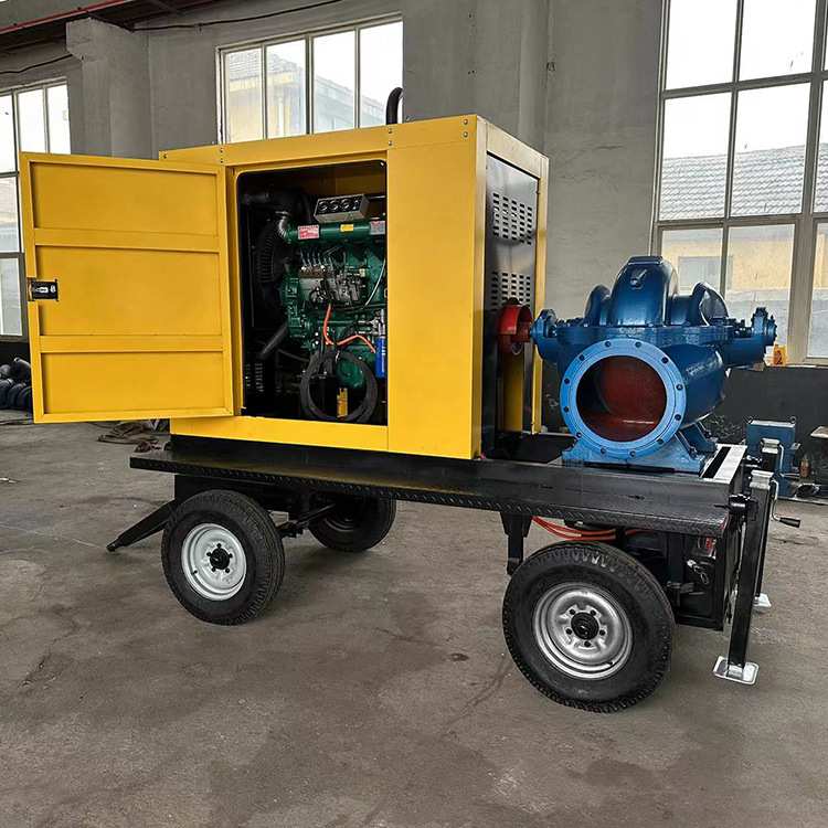 源头厂家现货直发移动式柴油泵车柴油机抽水泵车柴油机混流泵
