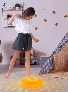 led发光感应地砖灯 七彩音乐儿童圆形舞台互动气氛防水地脚地砖灯