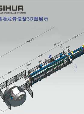 伺华厂家 隔墙龙骨机全自动设备轻钢龙骨生产线高速轻钢龙骨机